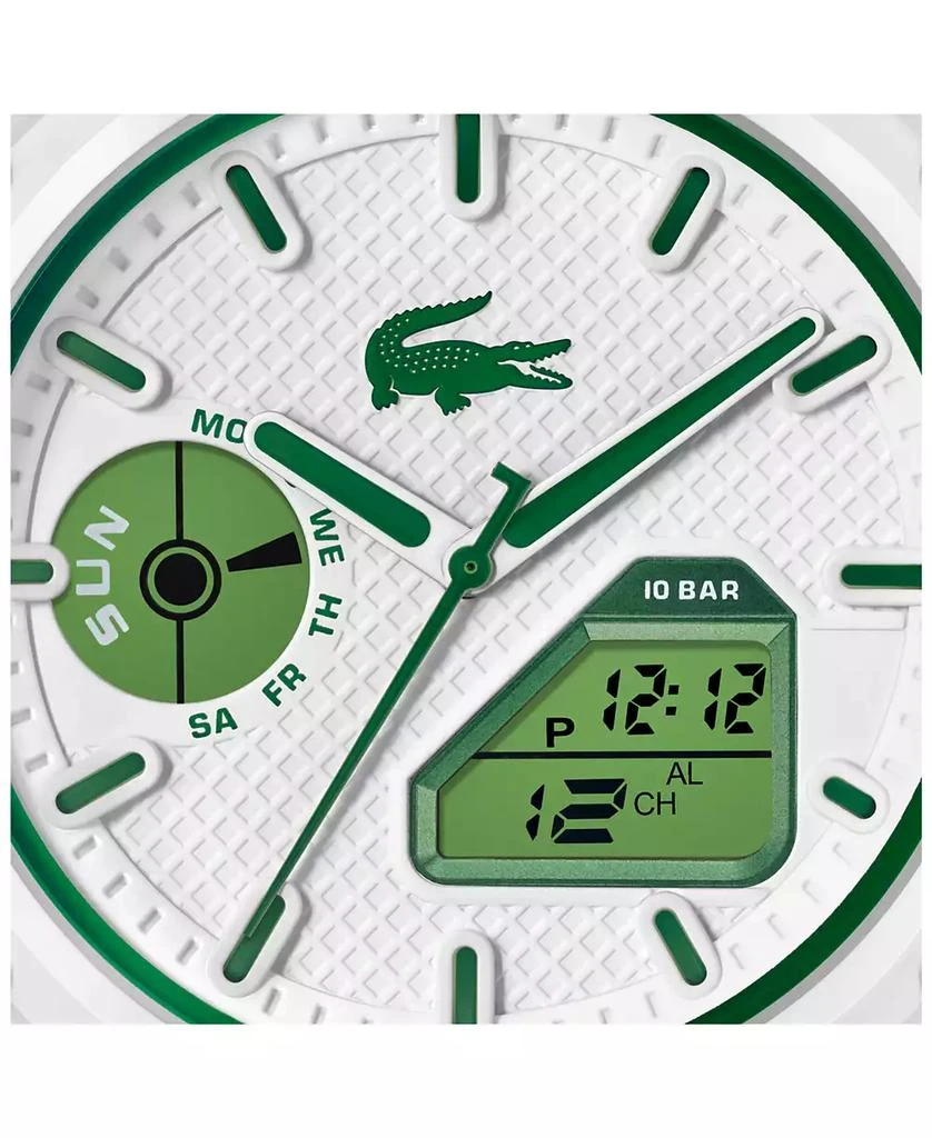 Lacoste Men's LC33 White Silicone Strap Watch, 45mm 4