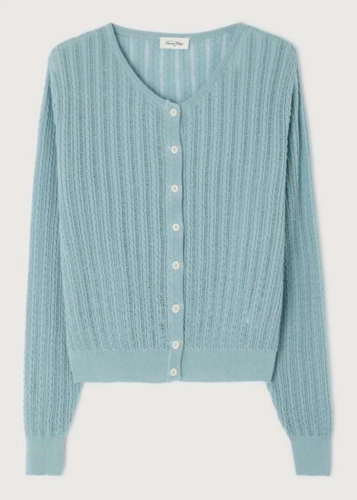 American Vintage Gilet Court ML Col Rond - Source - Femme 8