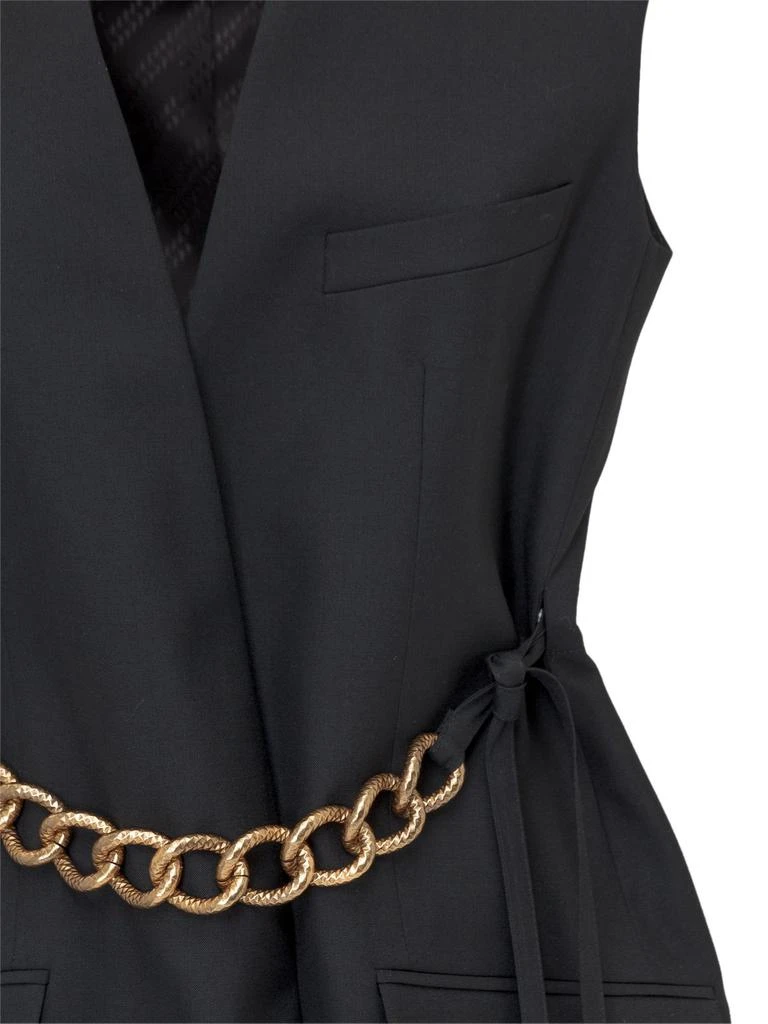 Givenchy Givenchy Chain Embellished Sleeveless Jacket 7