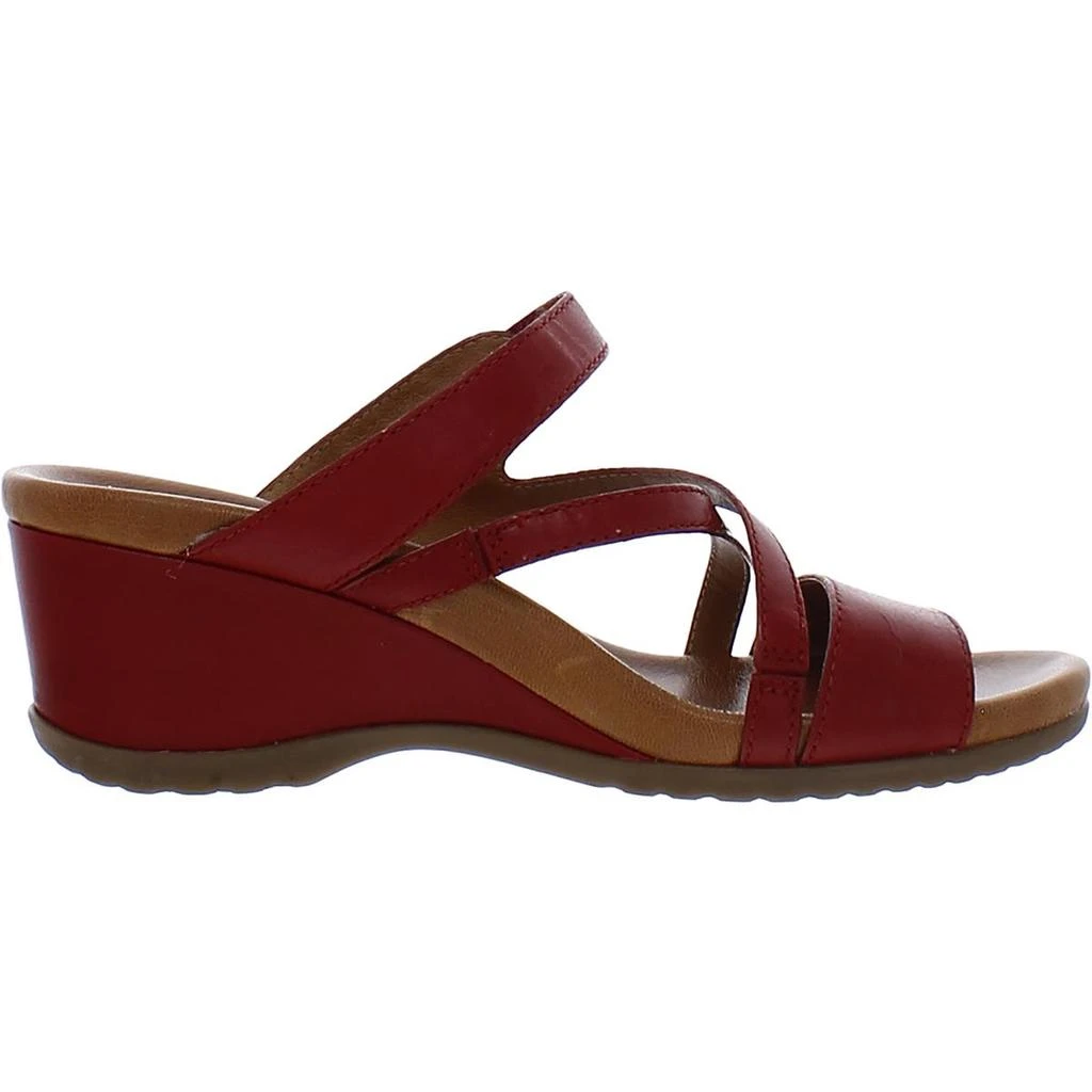 Dansko Ana Womens Leather Slip On Wedge Sandals 4