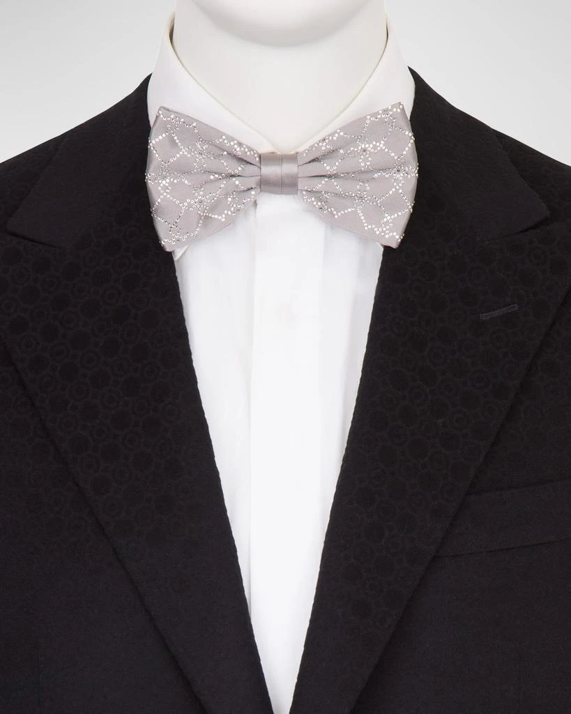 Stefano Ricci Men's Silk Rhinestone Bow Tie 2