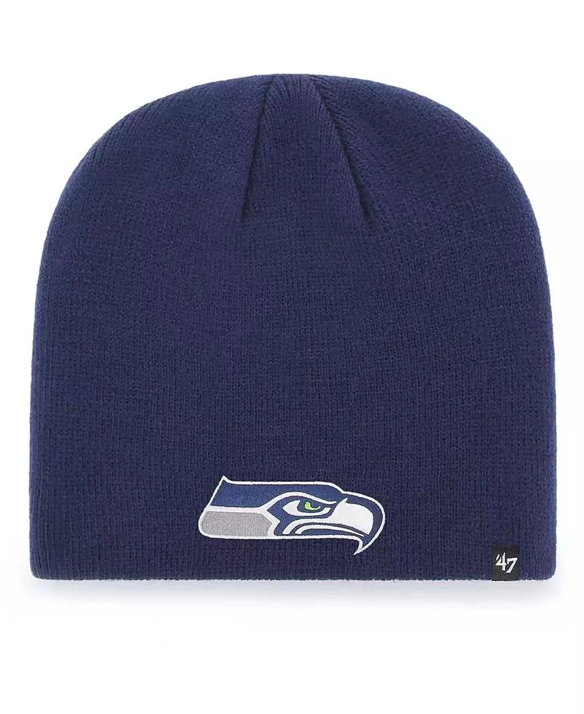 '47 Brand Men's Navy Seattle Seahawks Primary Logo Knit Beanie 1