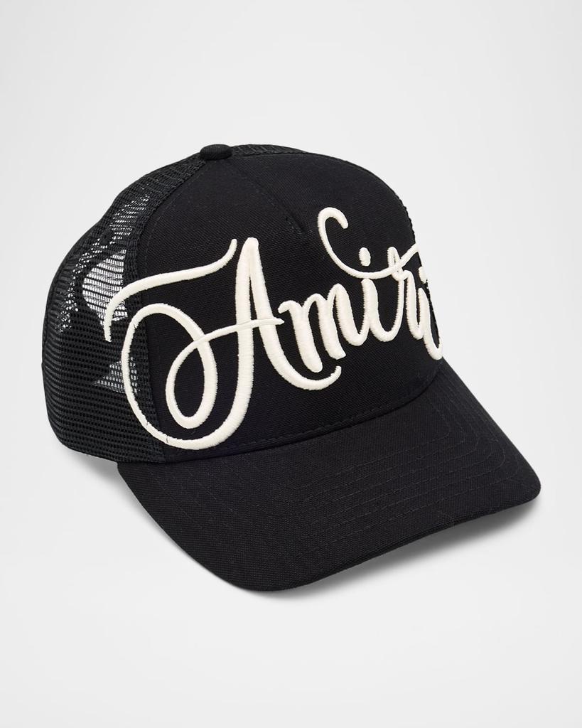 Shop Black Bandana Repair Trucker Cap on Sale at BeyondStyle – Get