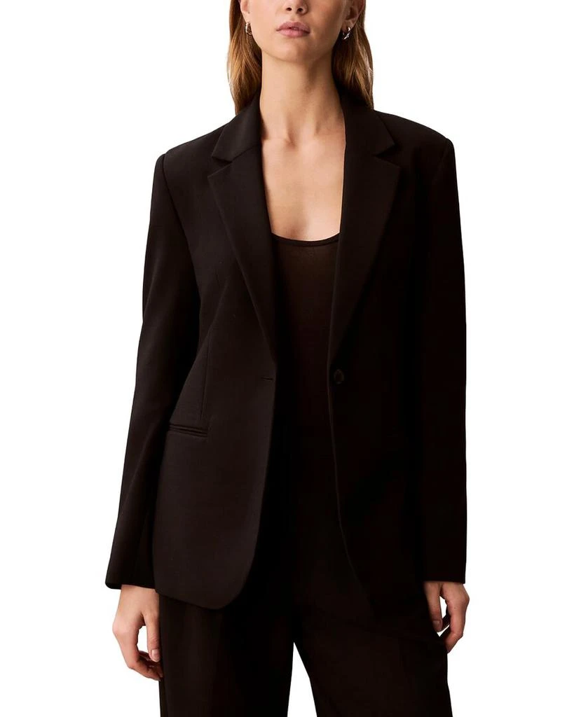 Calvin Klein Smooth Stretch Cinched Blazer