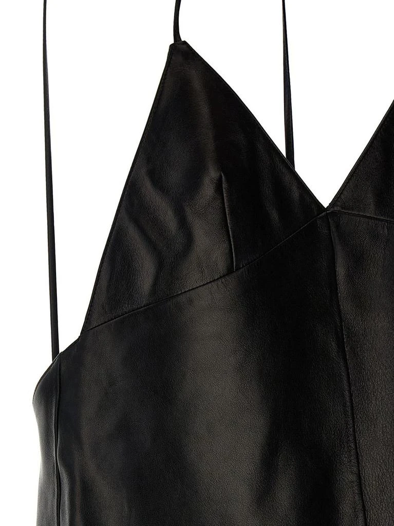 Yves Saint Laurent Saint Laurent Leather Slip Dress 4