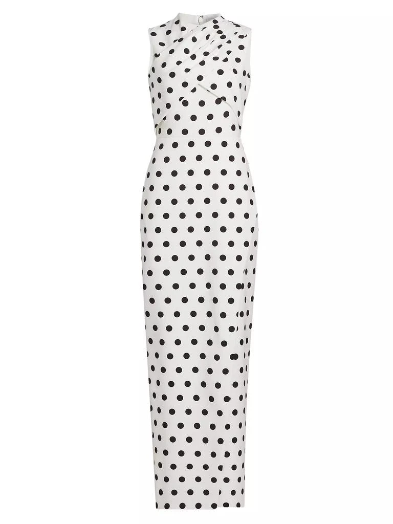ET OCHS Celeste Polka Dot Crepe Gown 1
