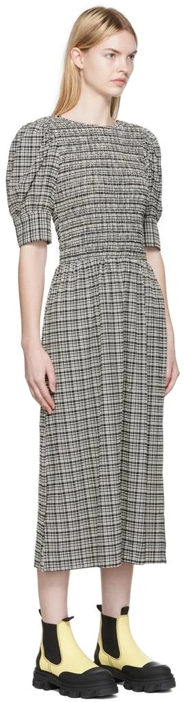 Ganni Gray Open Back Midi Dress 2