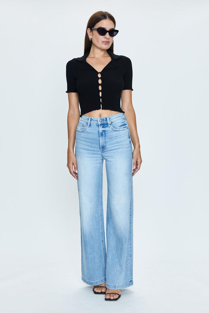 Pistola Denim Lana High Rise Ultra Wide - Chalet Vintage