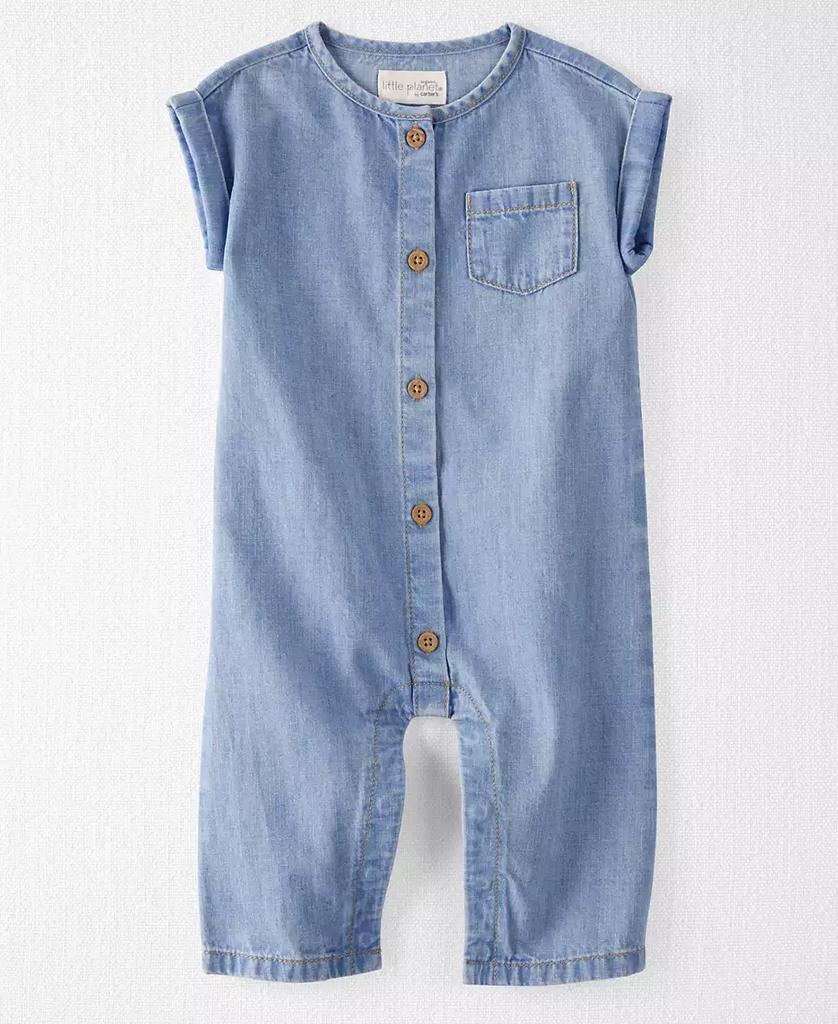 Carter's Baby Boys Organic Cotton Chambray Jumpsuit