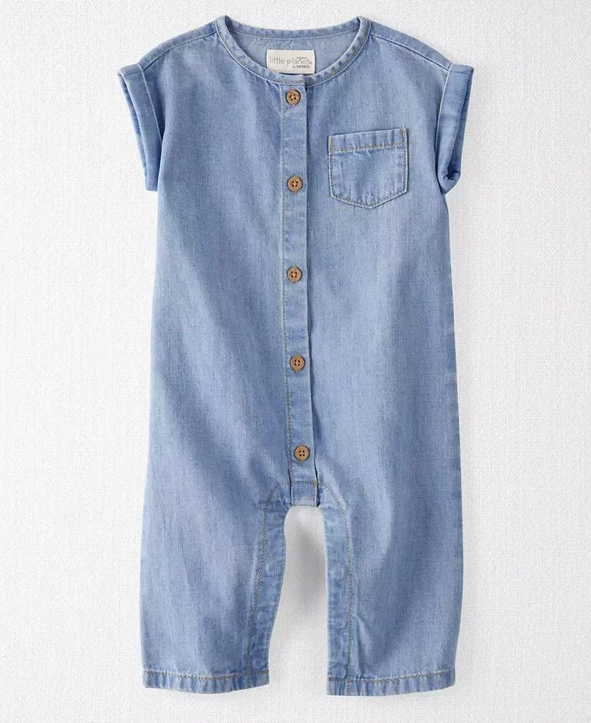 Carter's Baby Boys Organic Cotton Chambray Jumpsuit 1