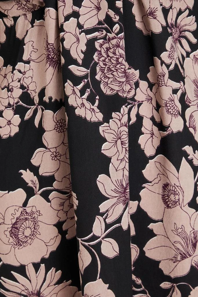 ANTIK BATIK Leonie lace-up floral-print woven dress 4