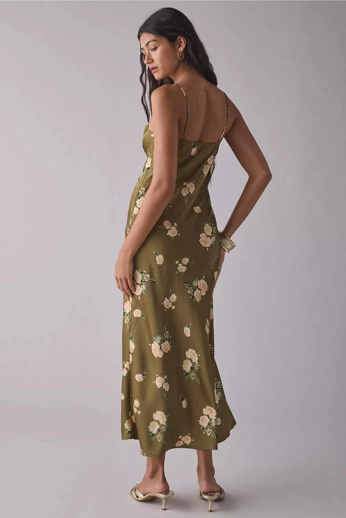 Kiss The Sky Kiss The Sky Floral Satin Bustier Slip Midi Dress 3