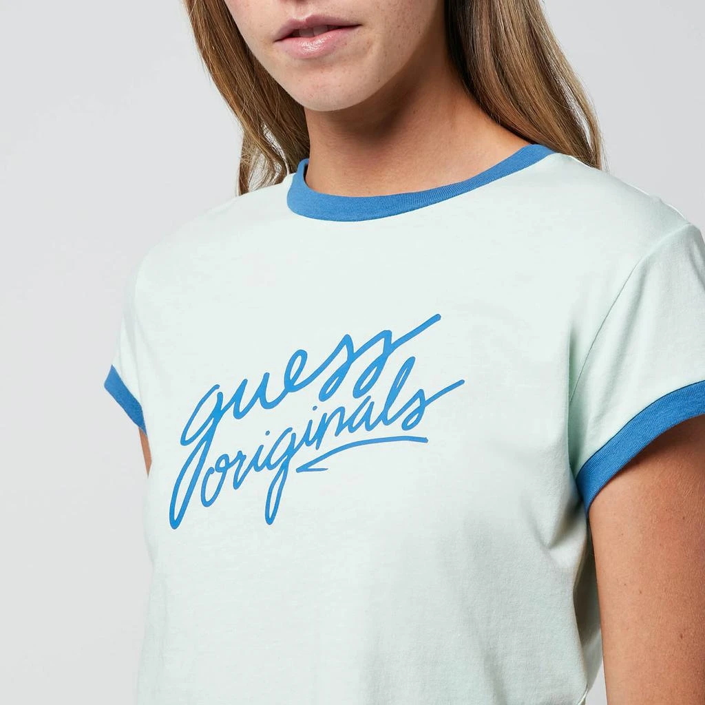 Guess Originals Guess Originals Women's Go Ss Cropped Ringer T-Shirt - Soft Jade 4