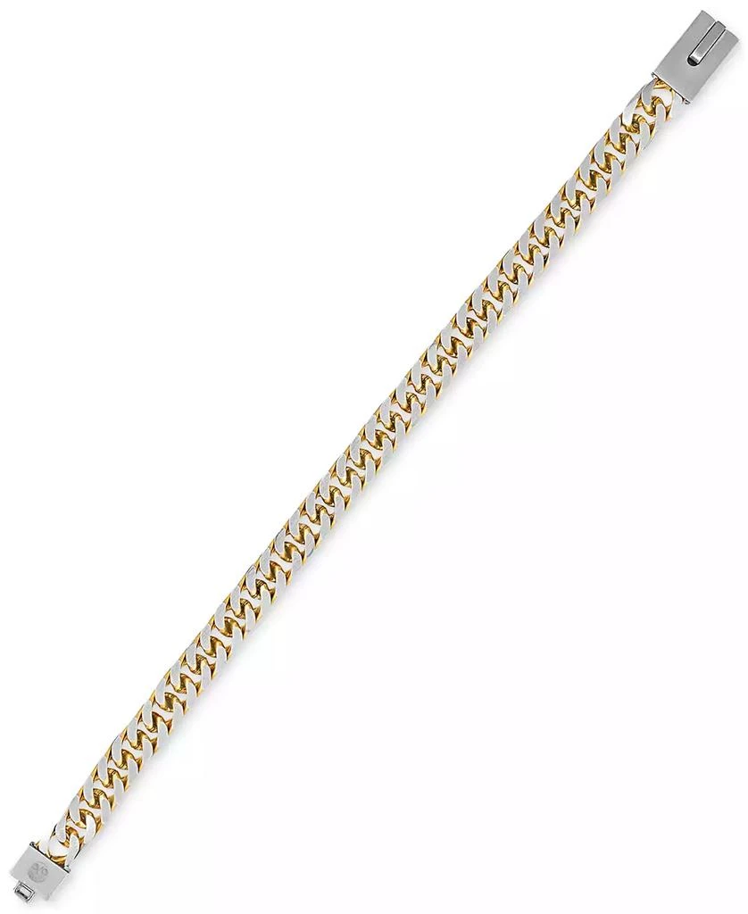 Esquire Men's Jewelry Two-Toned Curb Link Chain Bracelet, Exclusively for Macy's 4