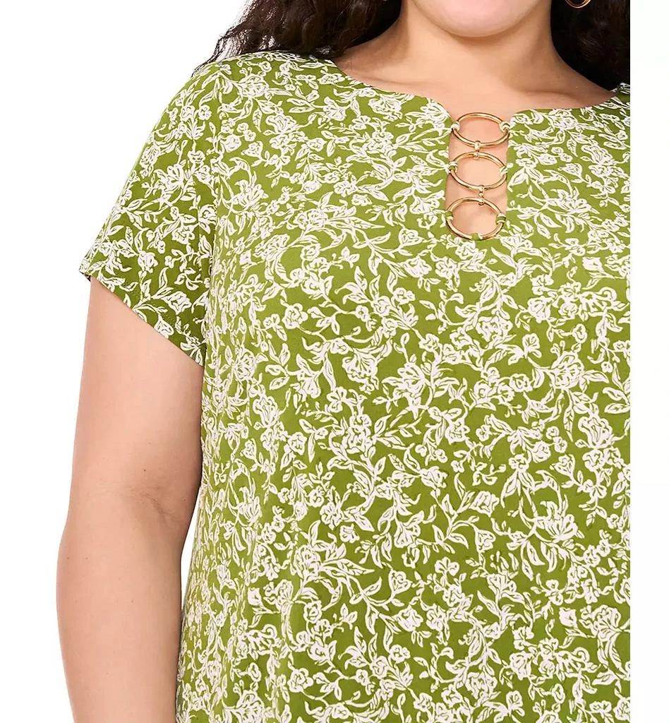 Shop Plus Size Short-Sleeve Ring-Hardware Shift Dress on Sale at  BeyondStyle  Get 61% Off Plus Size Short-Sleeve Ring-Hardware Shift Dress  with Limited-Time Flash Deals, Exclusive Discounts, and Special Offers.  Enjoy Unbeatable