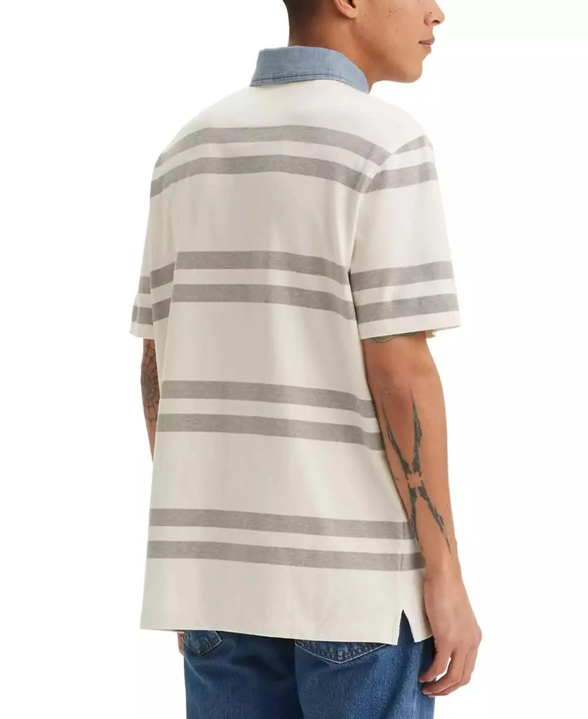 Levi's Men's Relaxed-Fit Short Sleeve Striped Rugby Shirt 2