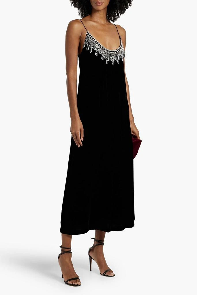 Zimmermann Crystal-embellished velvet midi dress 2