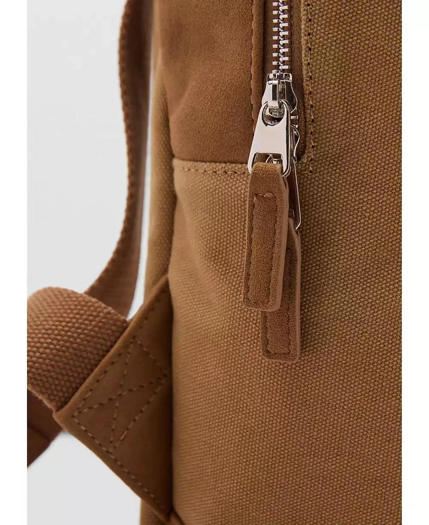 Mango Men's Canvas Mixed Backpack 4