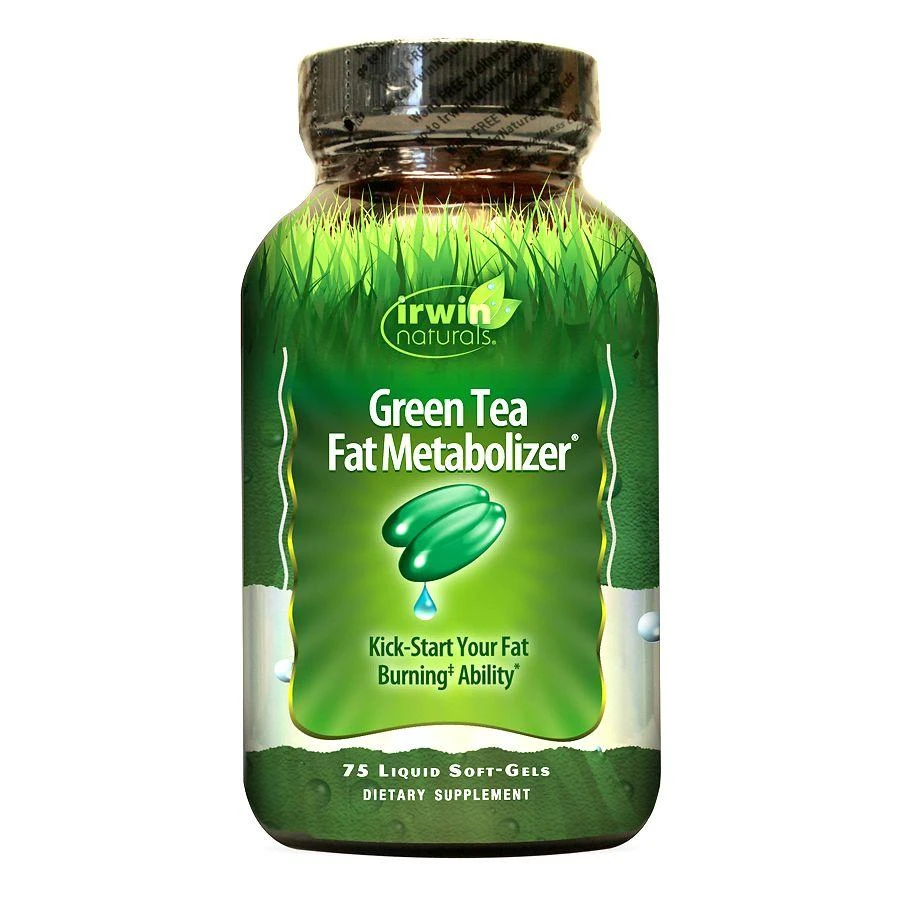 Irwin Naturals Green Tea Fat Metabolizer Dietary Supplement Liquid Softgels 1
