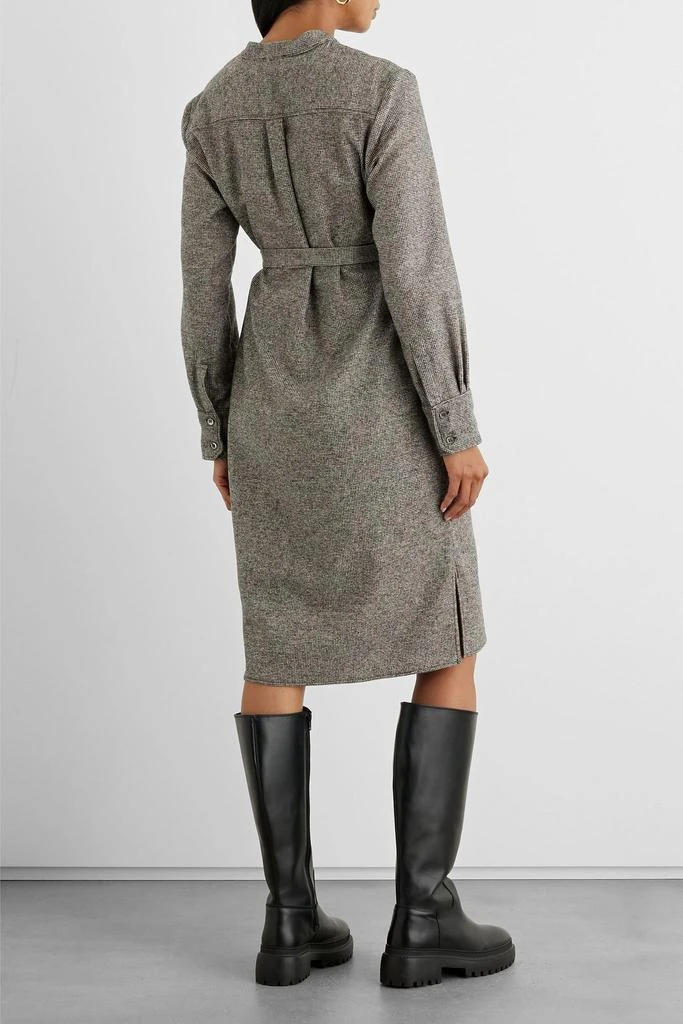 IRIS & INK Isabelle belted wool-blend tweed shirt dress 3
