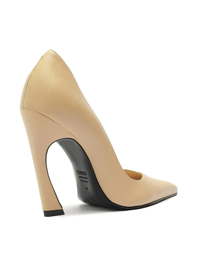 Schutz Lexi Leather Sculptural-Heel Pumps 3