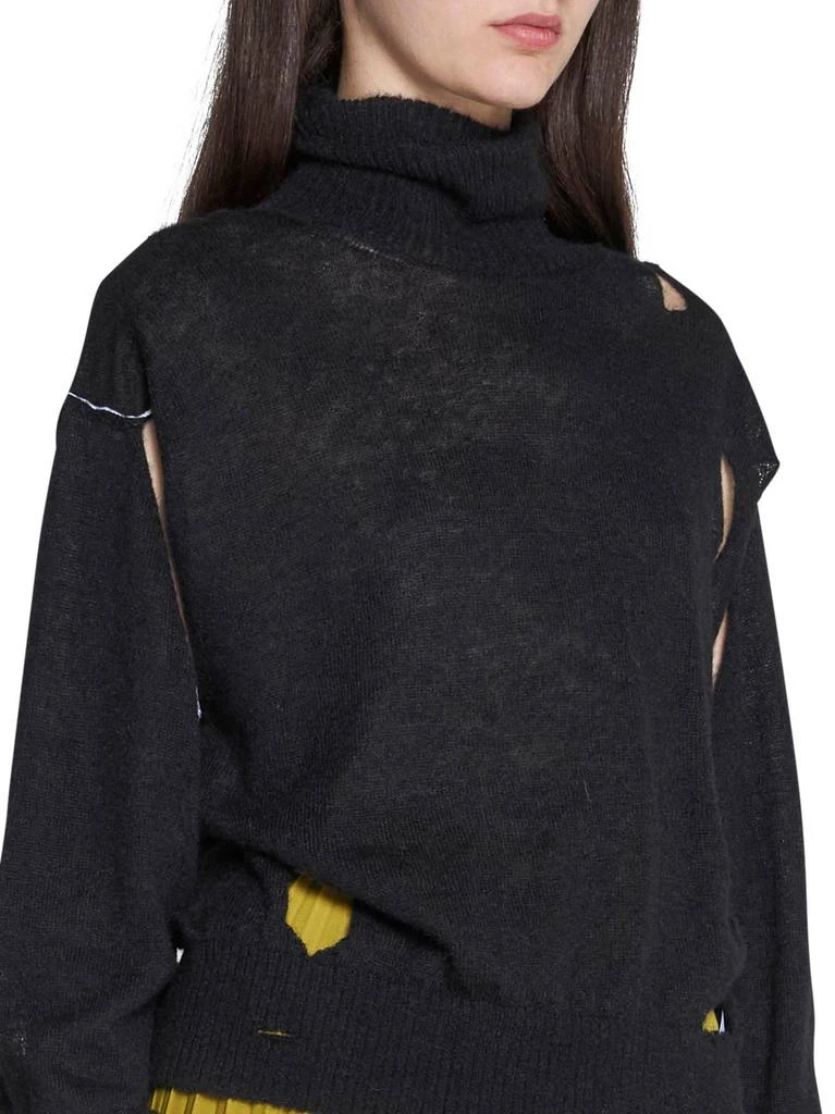 MAISON MARGIELA MM6 Maison Margiela Distressed Turtleneck Knitted Sweater 5