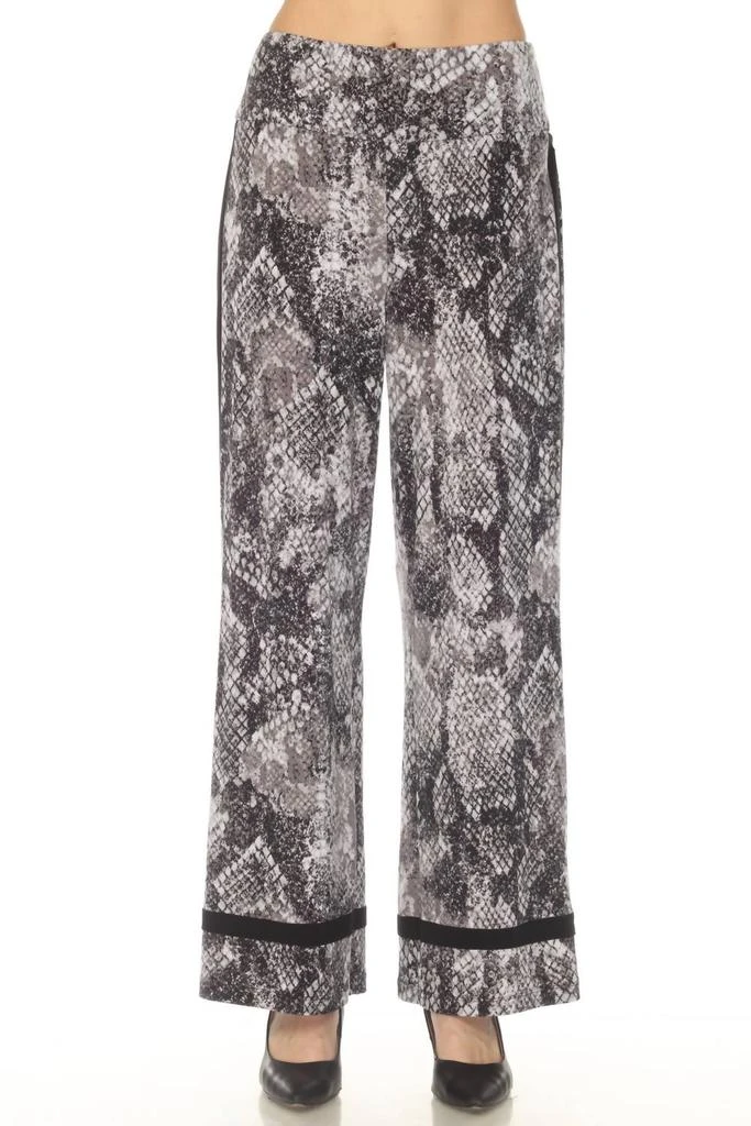 JOSEPH RIBKOFF Joseph Ribkoff - Snakeskin Wide Leg Pants