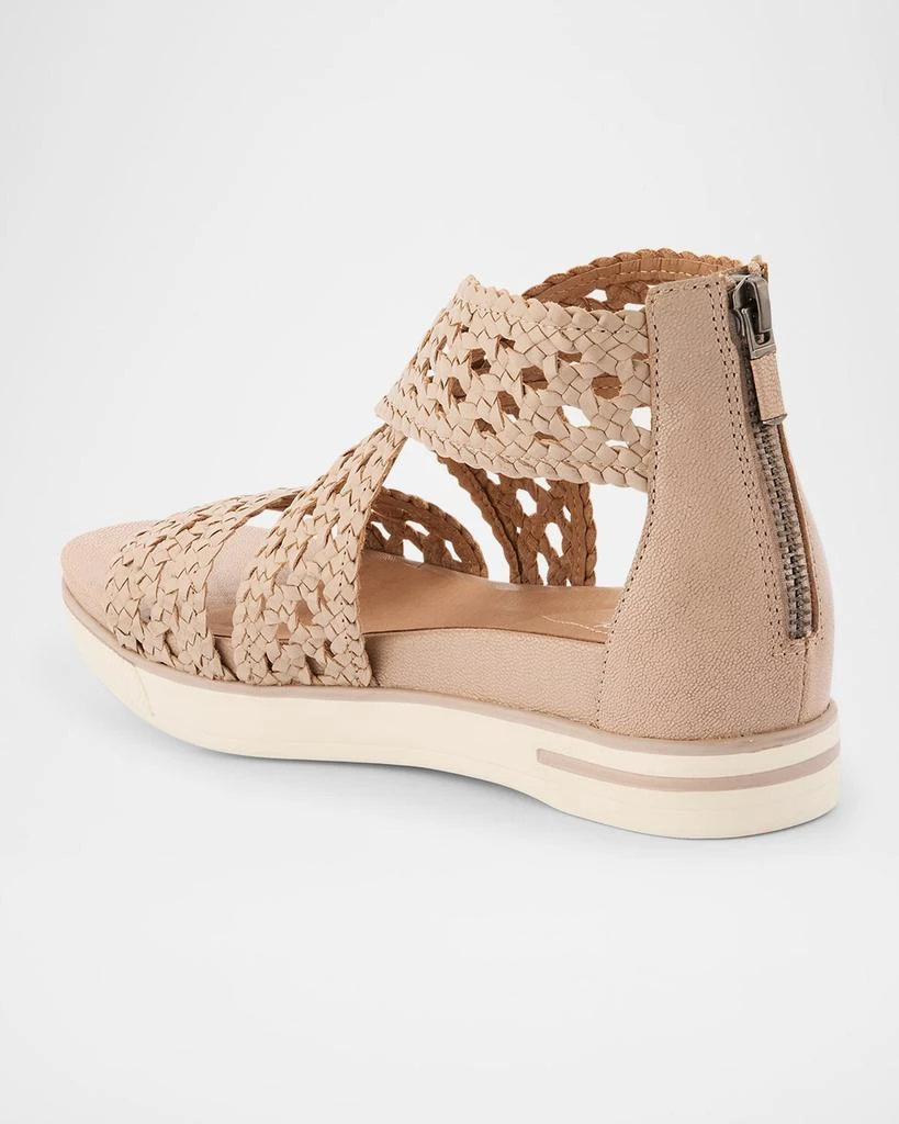 Eileen Fisher Sporty Woven Crisscross Wedge Sandals 2