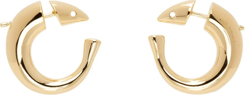 Bottega Veneta Gold Hoop Earrings 1