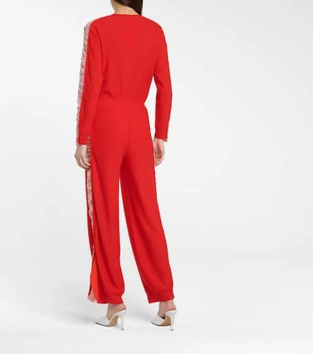 Stella McCartney Silk-trimmed wool sweatpants 3