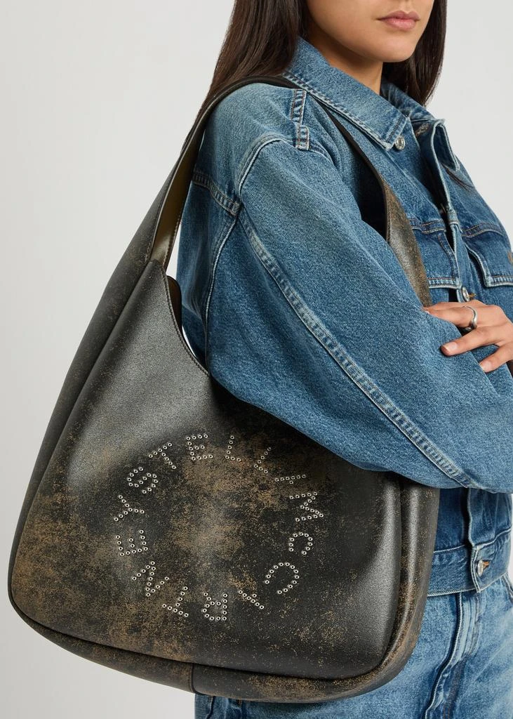 Stella McCartney Logo faux leather shoulder bag 5