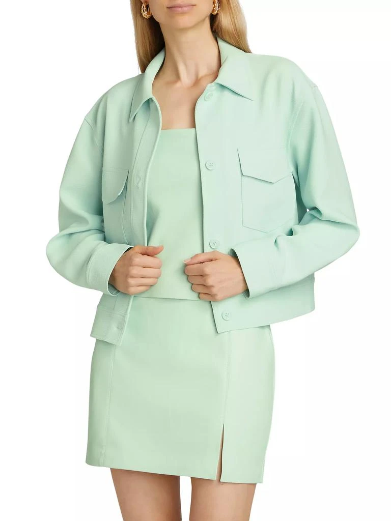 Susana Monaco Pebble Weave Oversized Cargo Jacket 3
