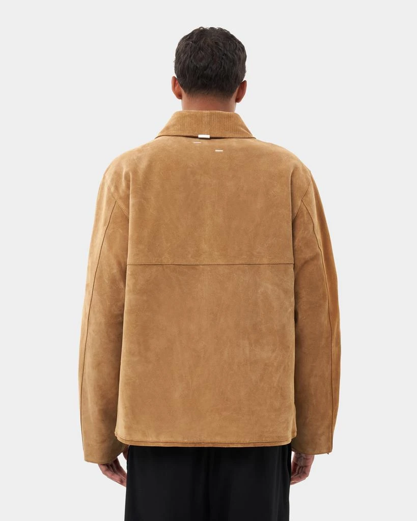 Entry Luxury Leather Jacket Suede Camel 3