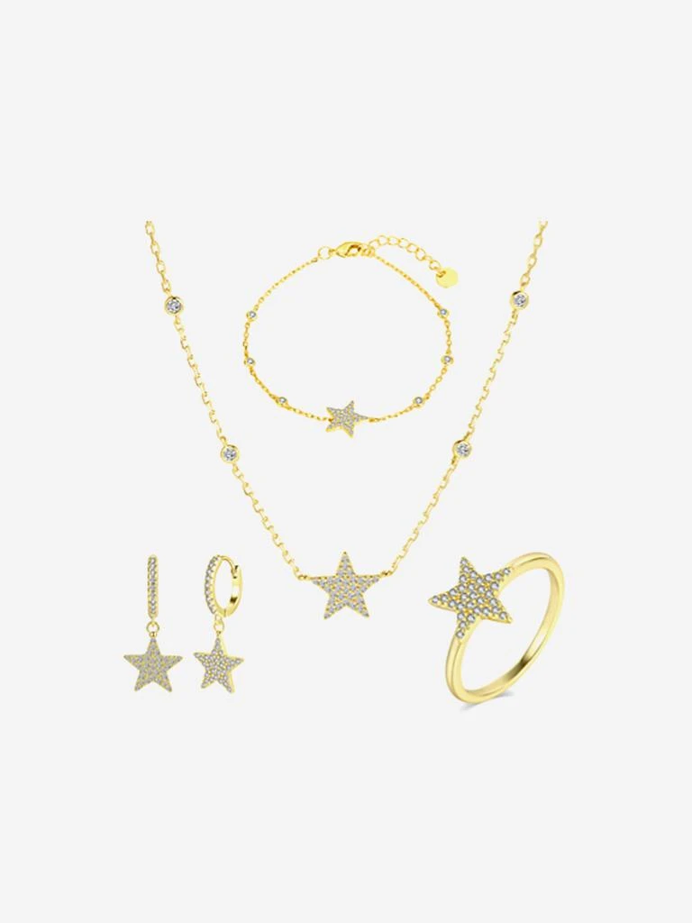 Secret Spoils Secret Spoils Girls Star 5 Piece Jewellery Set in Gold (40cm)