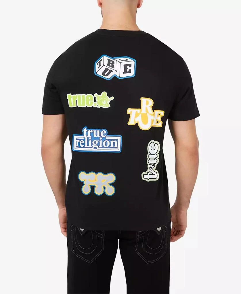 Shop Men's Short Sleeve Mix Media Sticker T-Shirt on Sale at
