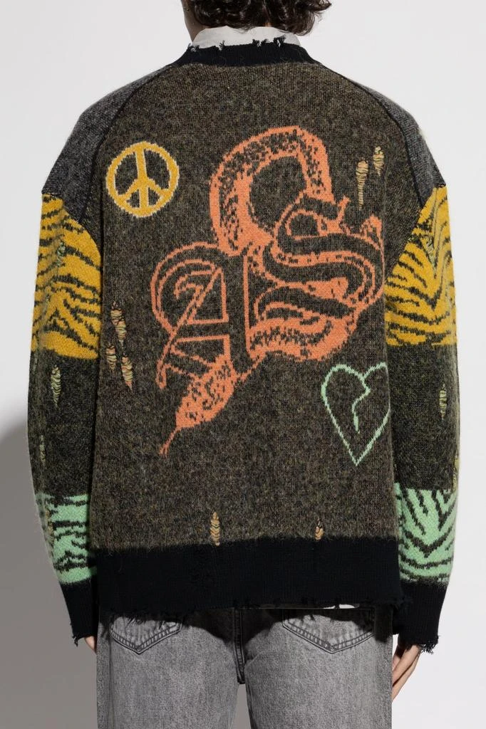 ALL SAINTS Allsaints Graphic Intarsia Knitwear 4