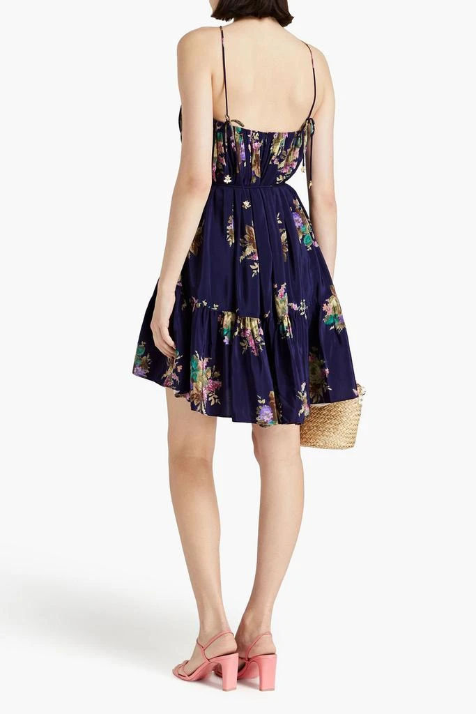 ZIMMERMANN Floral-print silk crepe de chine mini dress 3