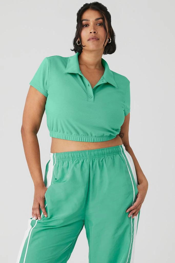 Alo Cropped Prestige Polo - Lettuce 5