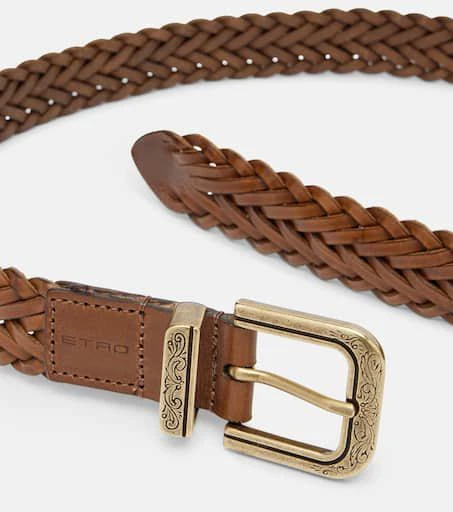 ETRO Braided leather belt 3