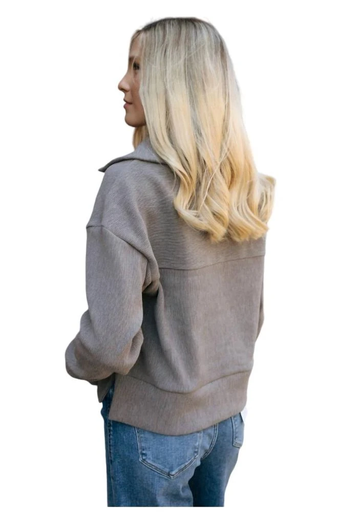 Thread & Supply Kristine Pullover Sweater In Driftwood 3