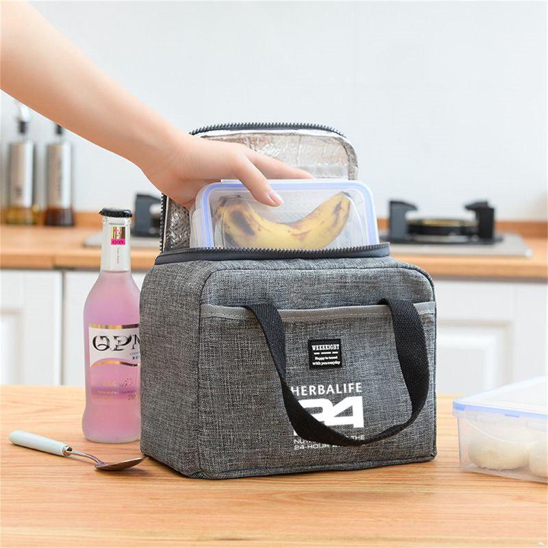 SheShow Portable Insulation Herbalife Lunch Bag Thicken Thermal Insulated Cation Picnic Food Cooler Box Tote Storage Ice Bags Unisex