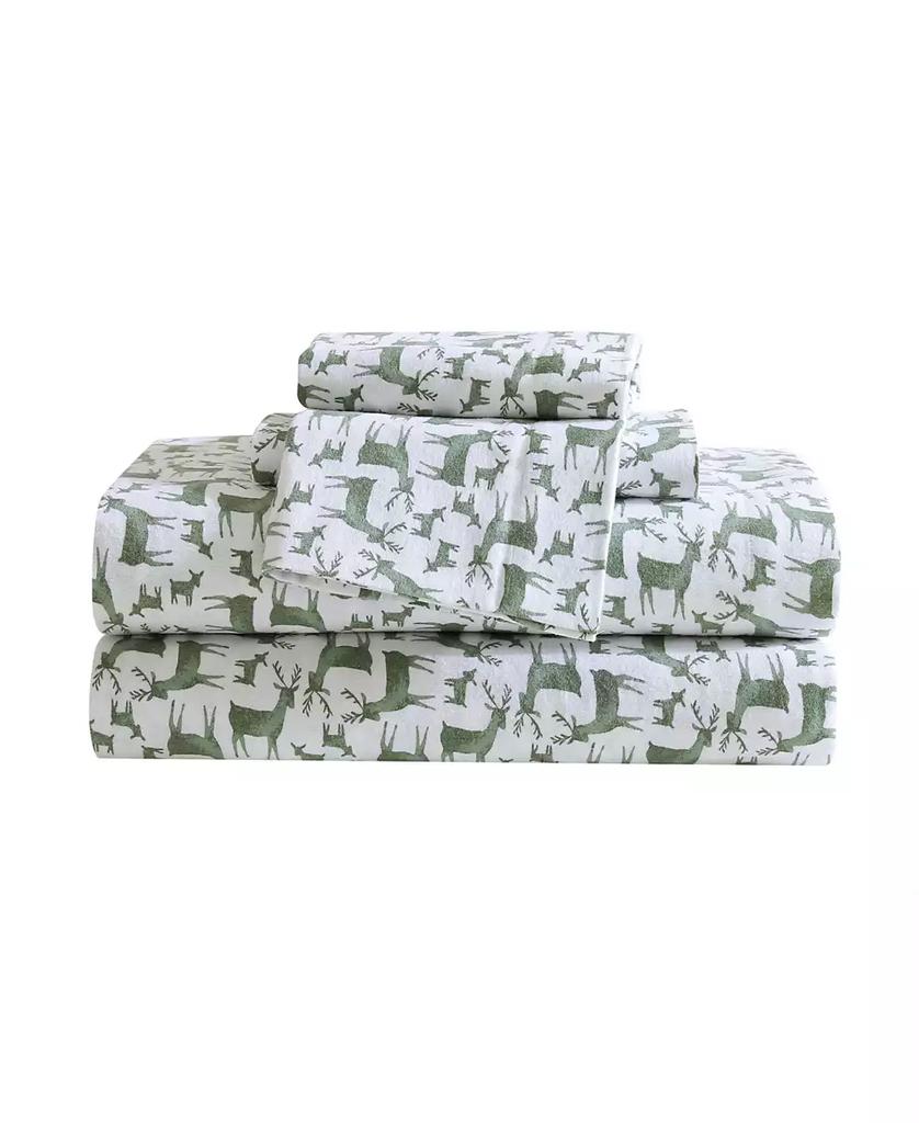 Eddie Bauer Holiday Cotton Flannel 3 Pc. Sheet Set, Twin