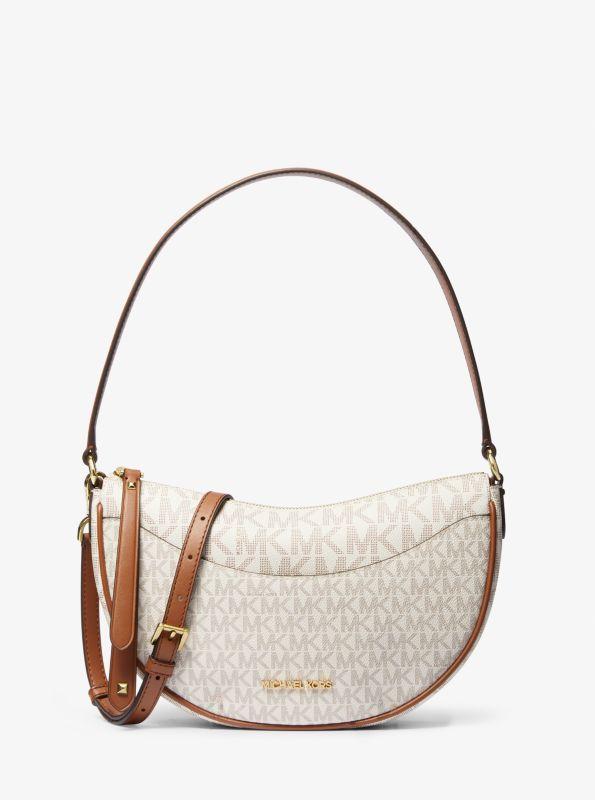 michael_kors Dover Medium Signature Logo Crossbody Bag