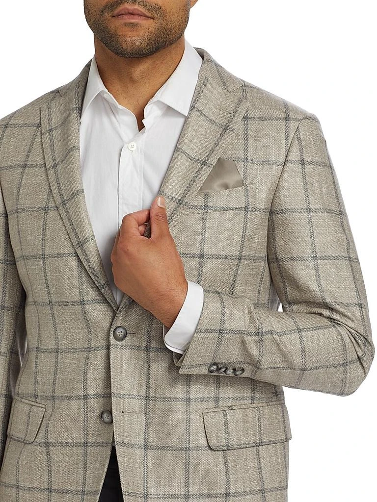 Saks Fifth Avenue COLLECTION Plaid Wool-Blend Sportcoat 6