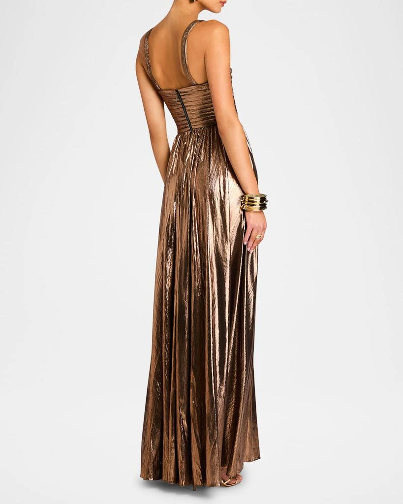 retrofête Iris Metallic Maxi Dress 4