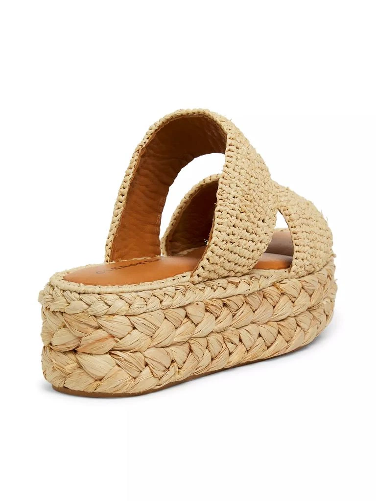 Clergerie Arlene2 55MM Raffia Sandals 3