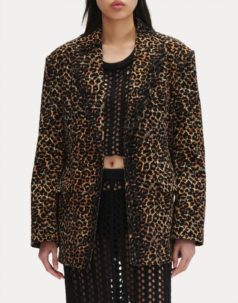 Rachel Comey Rachel Comey - Abel Leopard Print Corduroy Blazer