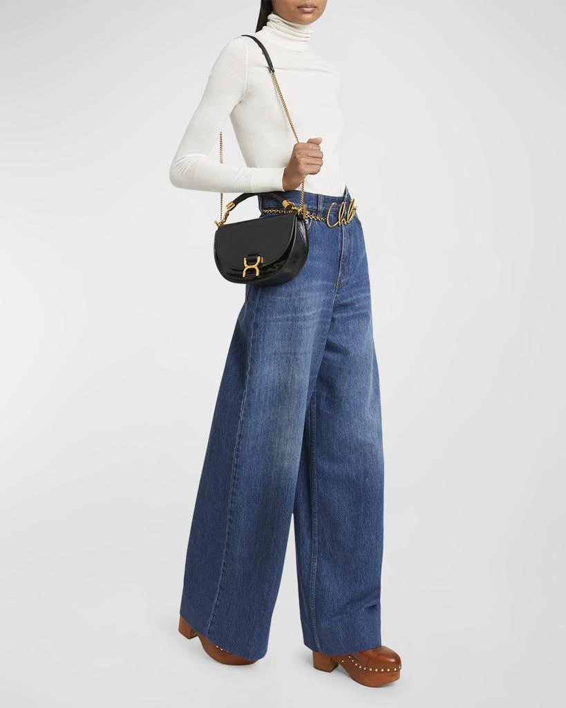 Chloé Marcie Flap Crossbody Bag in Shiny Calfskin 3