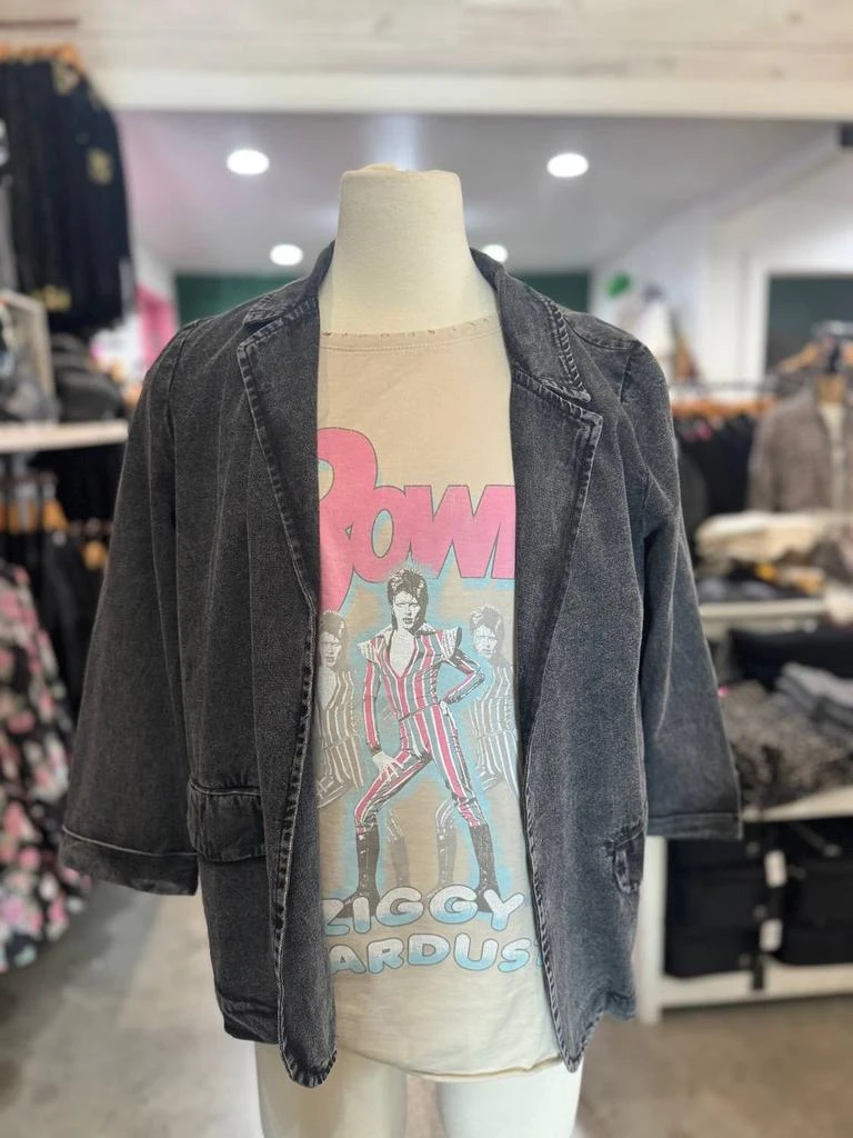 BiBi Bibi - Women's Washed Denim Blazer