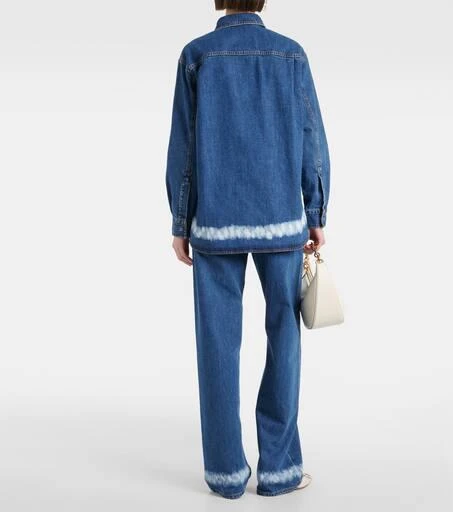 Valentino VGold distressed denim shirt 3